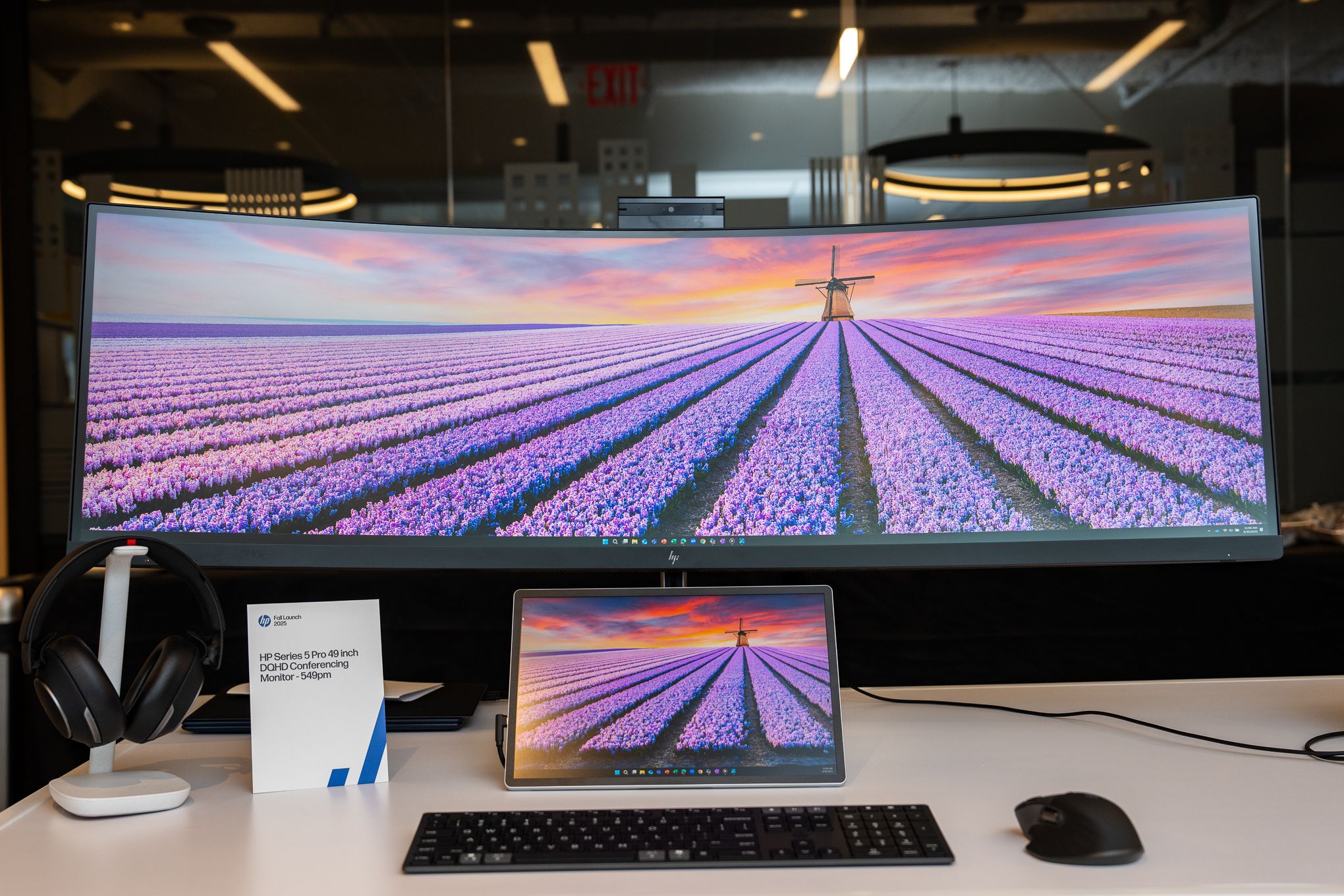 HP's 49-inch ultrawide monitor gets pop-up webcam for hybrid work