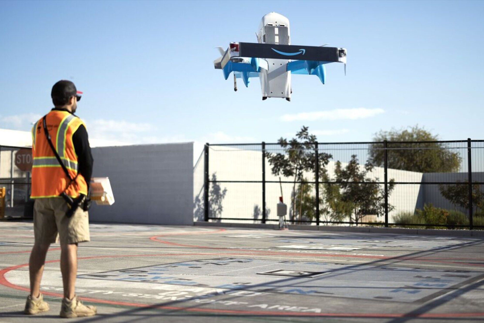 Amazon Grounds Drone Fleet After Double Crash Into Crane