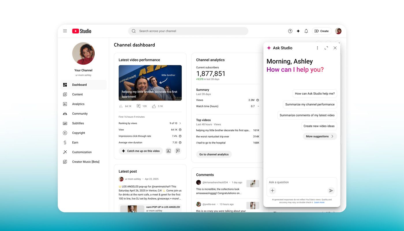YouTube Rolls Out AI Creator Tools at Made On YouTube Event