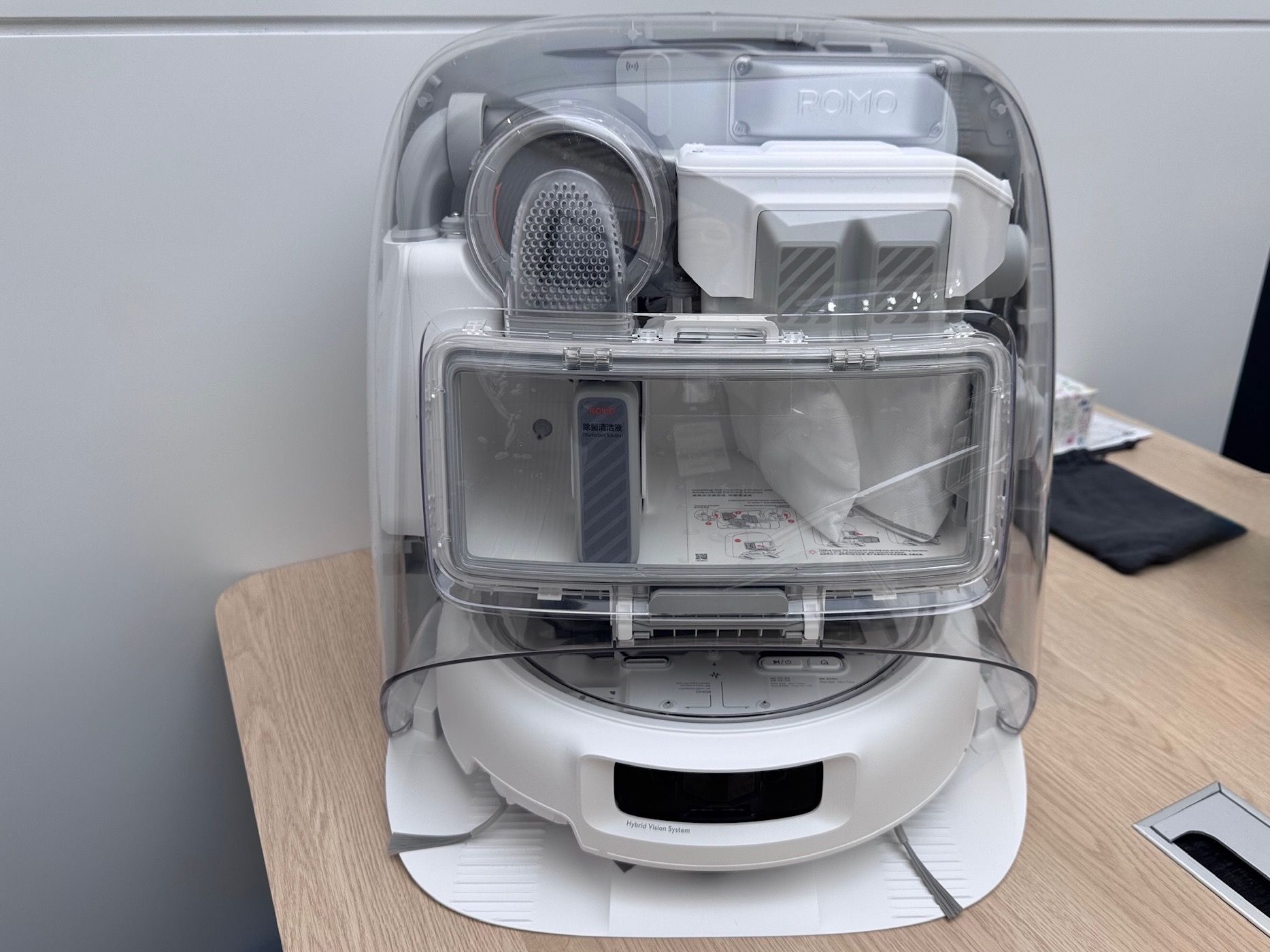 DJI Enters Robot Vacuum Wars with €1,900 Transparent Romo