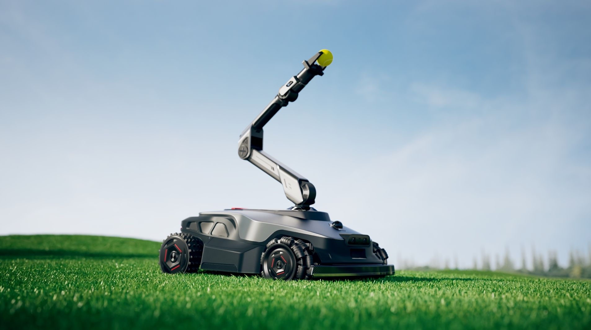 Robotic Mower Grows an Arm to Pick Fruit and Play Fetch
