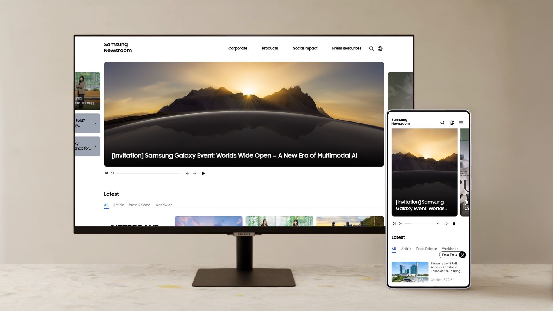 Samsung Redesigns Newsroom with AI-Powered Visual Platform