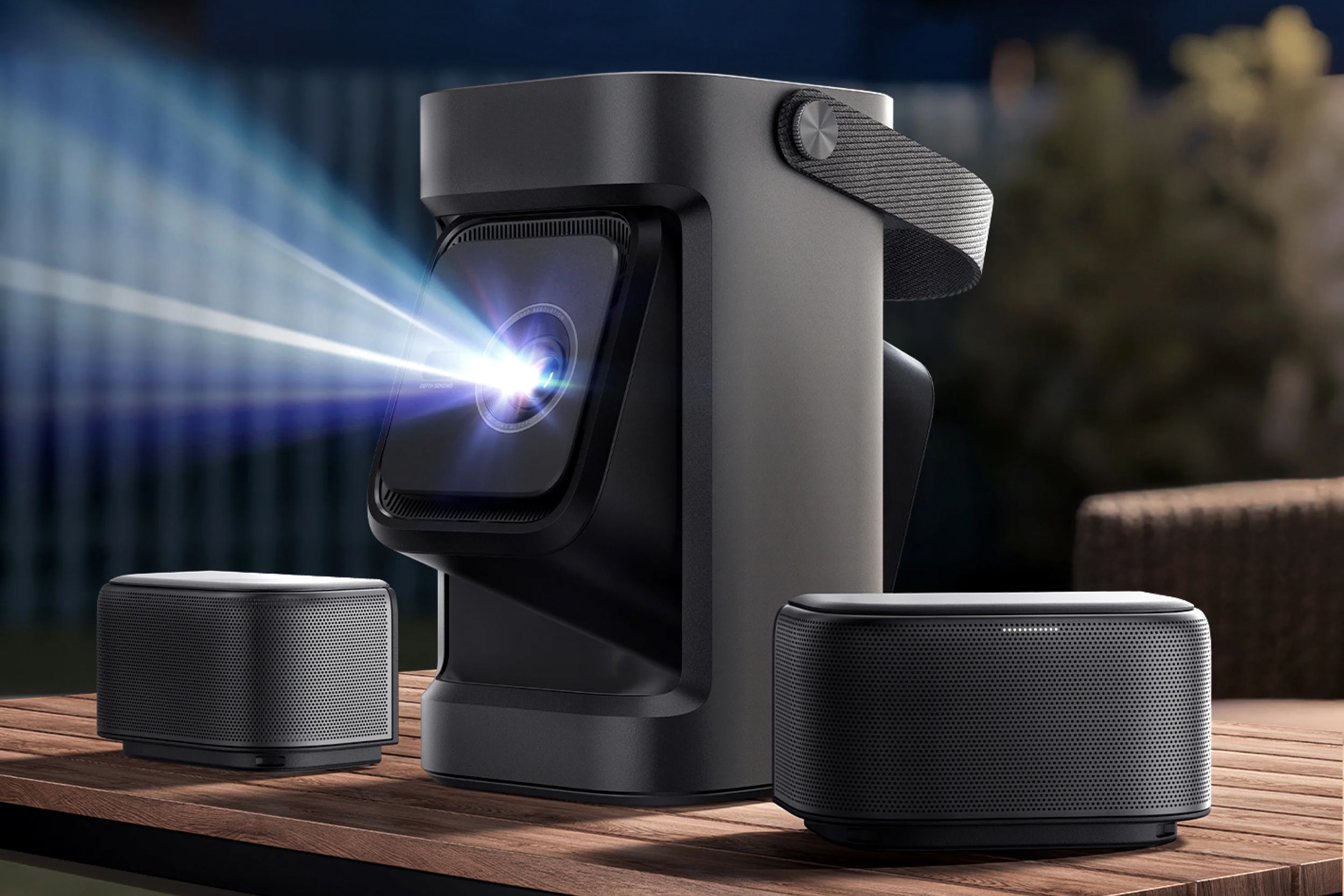 Anker's Nebula P1 Projector Features Detachable Bluetooth Speakers