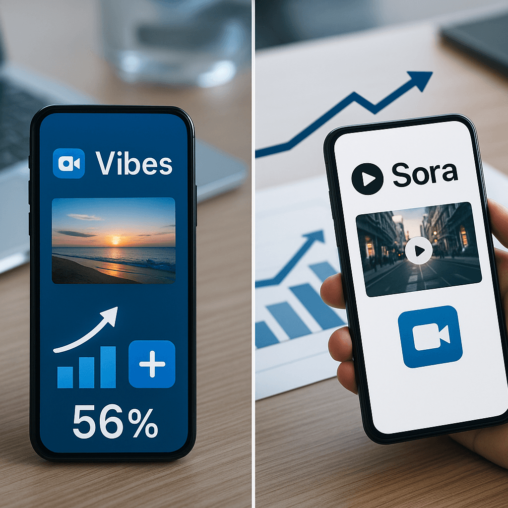 Meta's Vibes Surges 56% But Trails OpenAI's Sora Launch