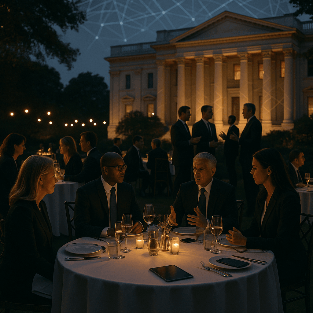 Trump hosts tech titans at Rose Garden dinner, snubs Musk