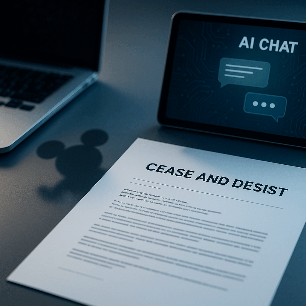 Disney Fires Legal Warning at Character.AI Over Mickey Mouse Bots