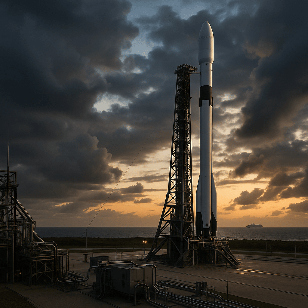 Blue Origin scrubs New Glenn launch amid weather, cruise ship