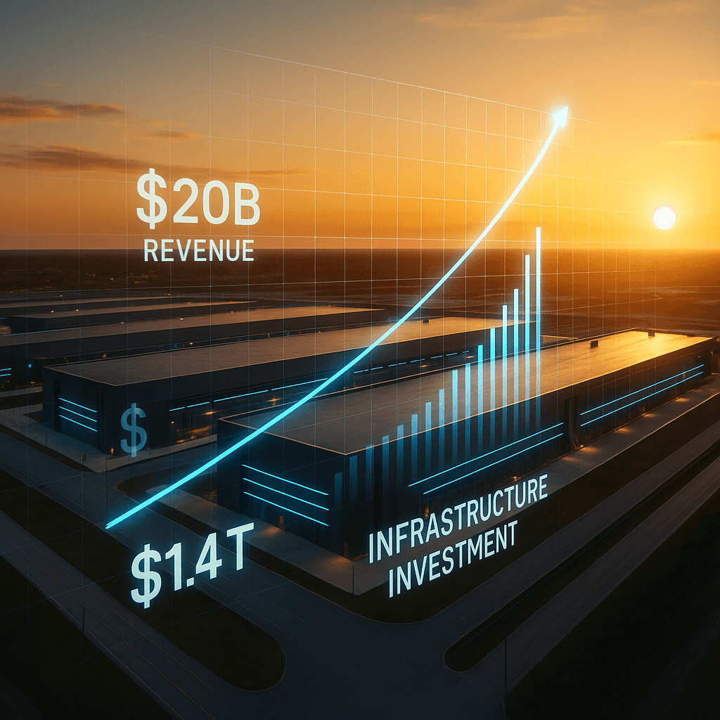 OpenAI targets $20B revenue run rate amid $1.4T infrastructure bet