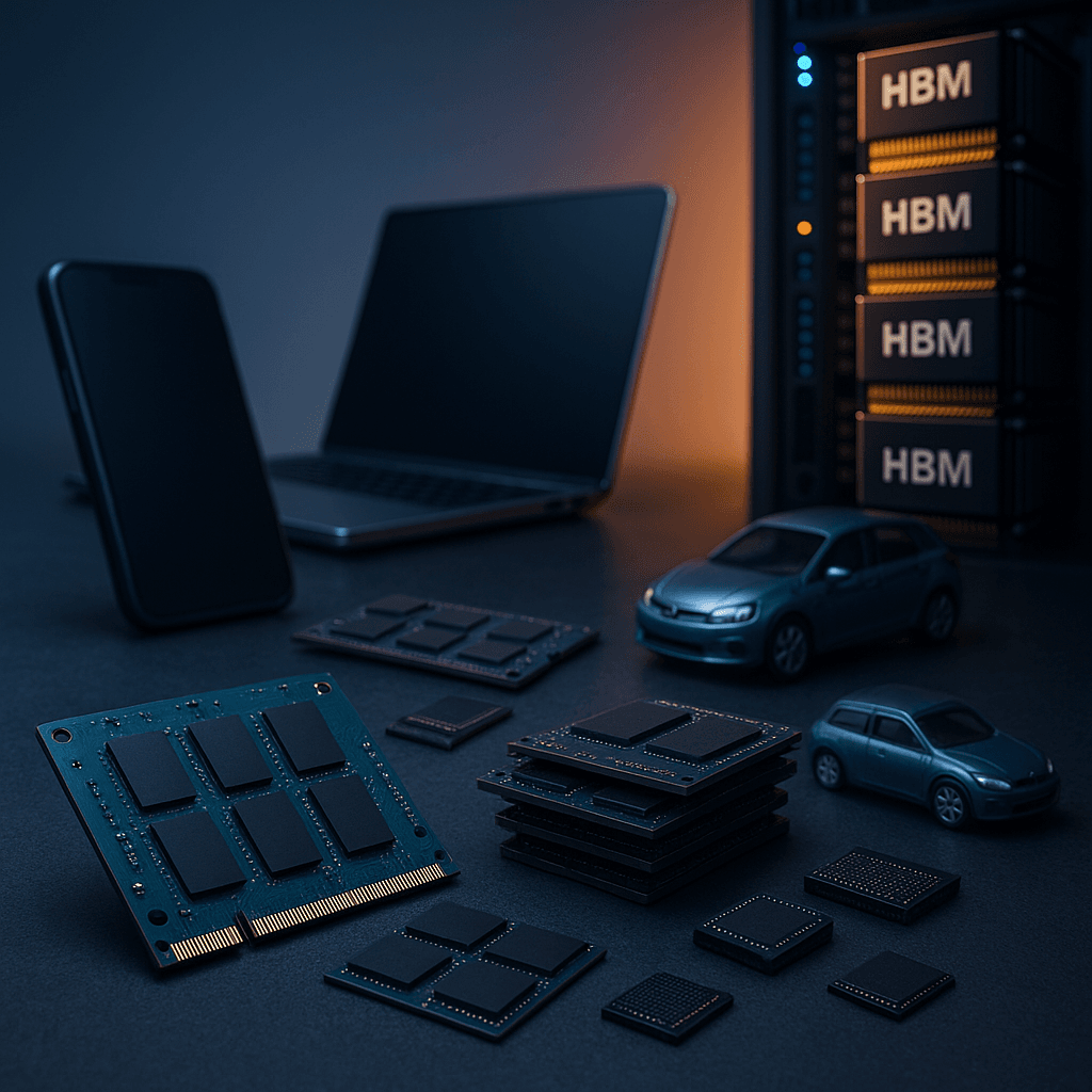 AI Boom Triggers Memory Chip Crisis, Phones and Cars at Risk