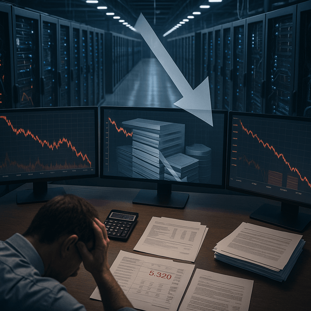 AI Infrastructure Stocks Crater on Mounting Debt Concerns