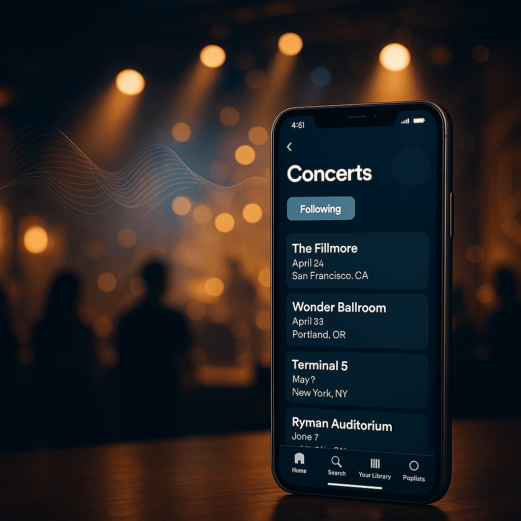 Spotify Adds Venue Following for Concert Discovery