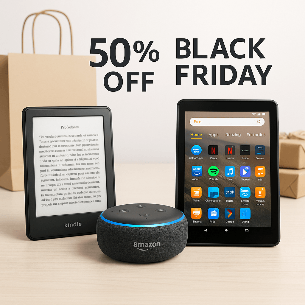 Amazon Black Friday Deals Hit Kindles, Echo Speakers 50% Off