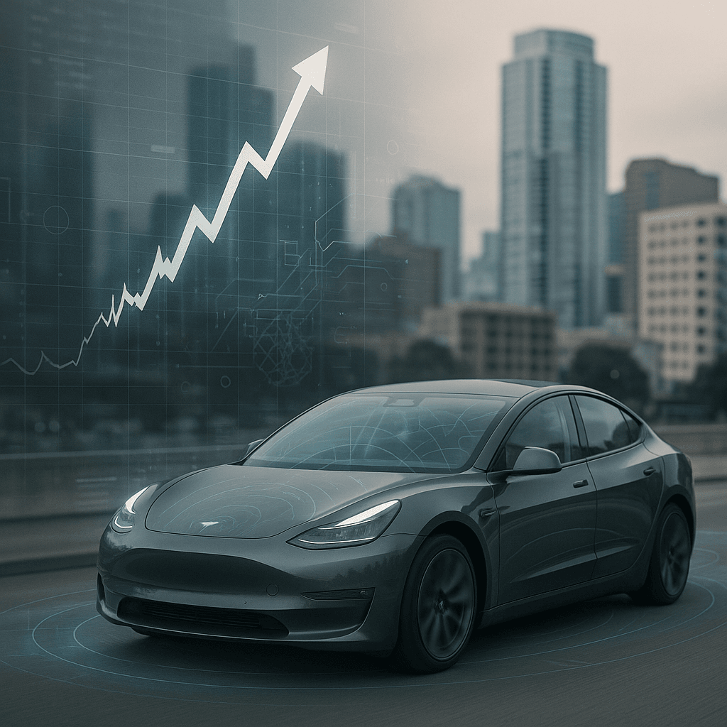 Tesla Hits Record High as Robotaxi Hype Overrides EV Sales Slump