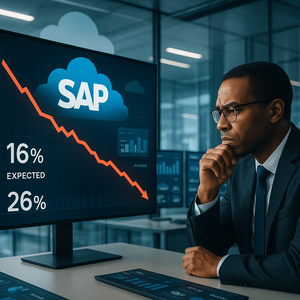 SAP Crashes 11 on Weak Cloud Growth Worst Drop Since 2020 The Tech
