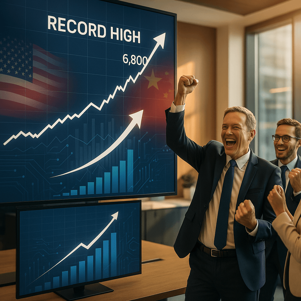 Markets Hit Records on U.S.-China Trade Deal Hopes