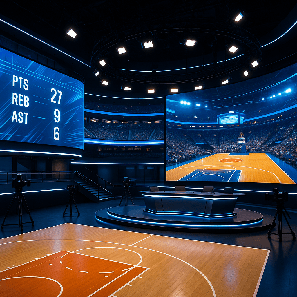 Amazon unveils massive NBA studio with 2,300 LED screens