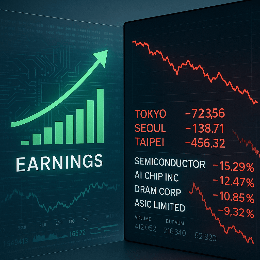 Nvidia earnings paradox triggers 10% SoftBank plunge, Asian chip rout