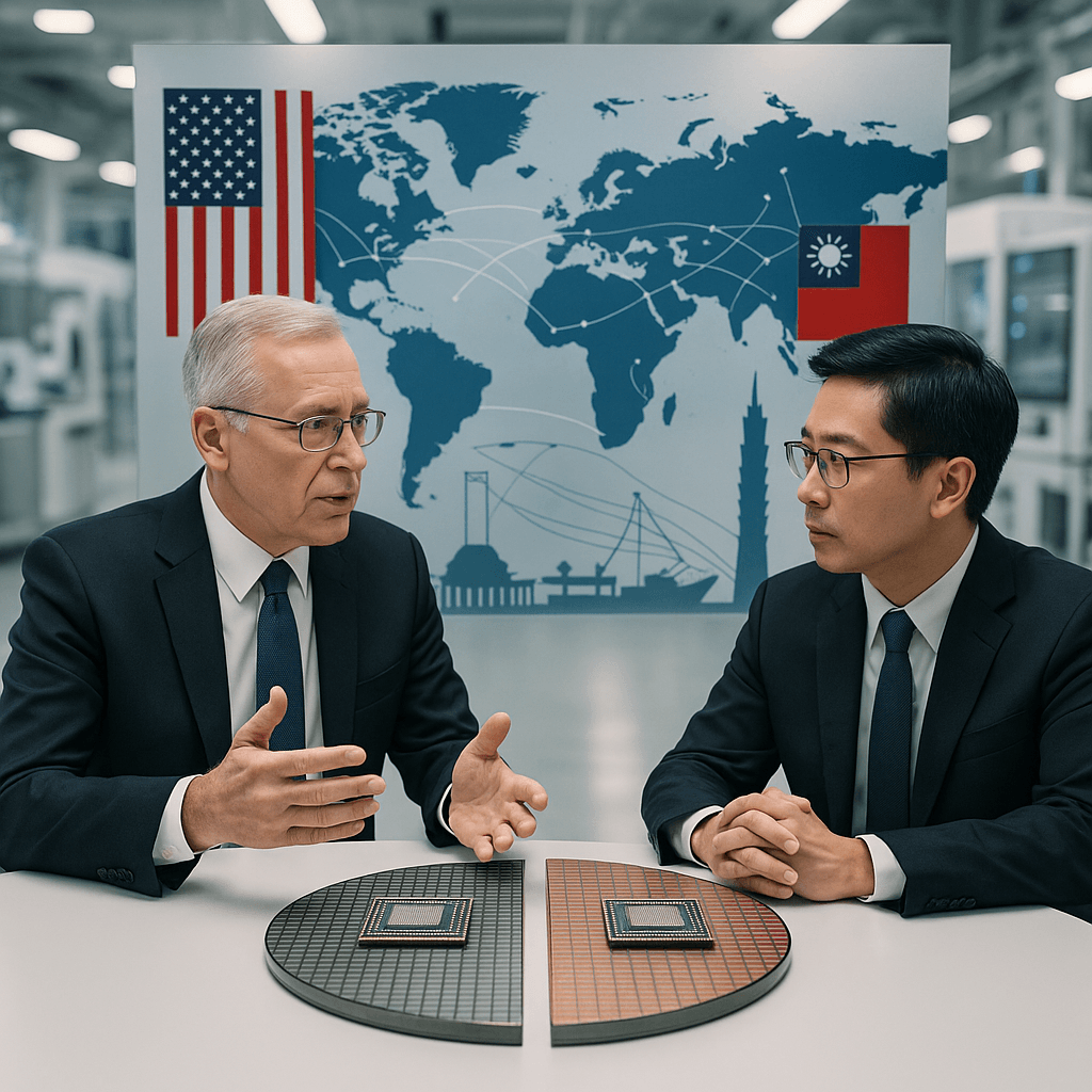 Commerce Chief pushes Taiwan for 50-50 chip split with US