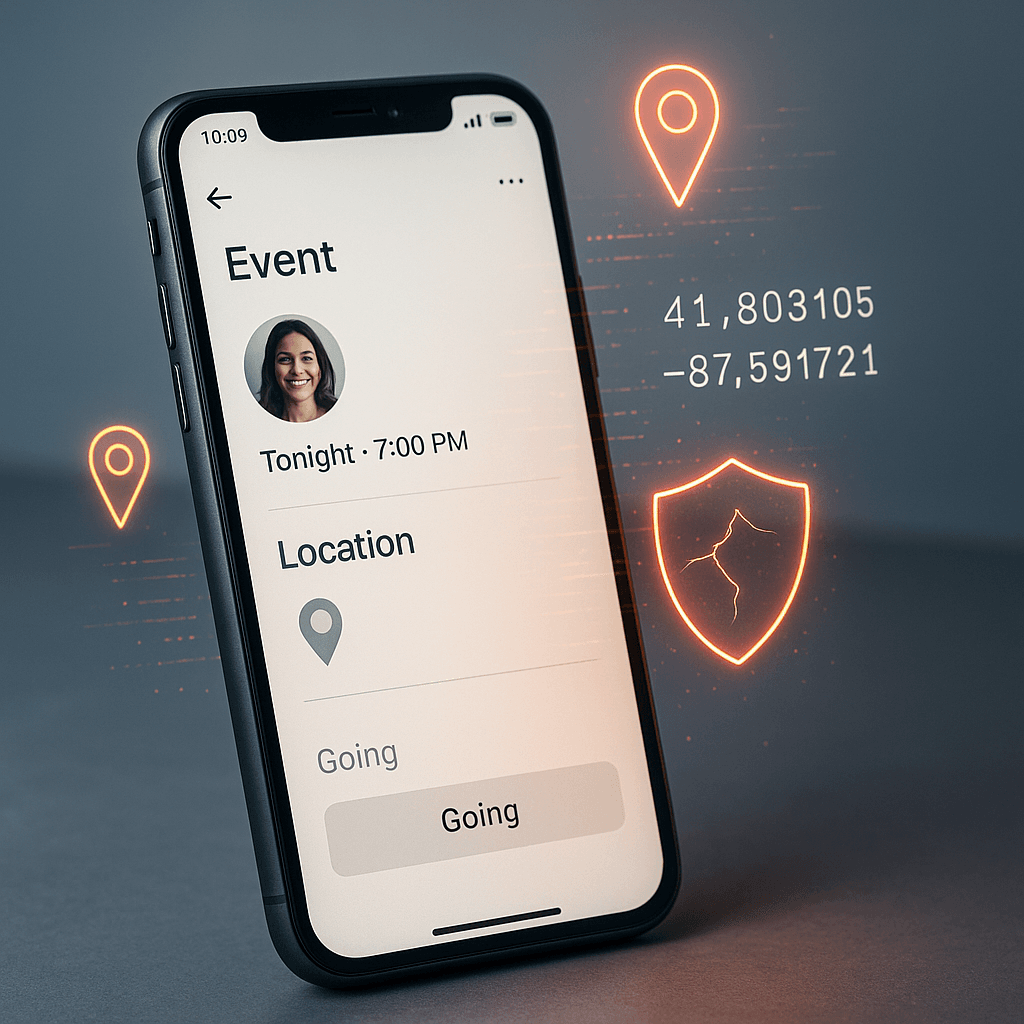 Partiful Exposed Users' GPS Locations in Profile Photos
