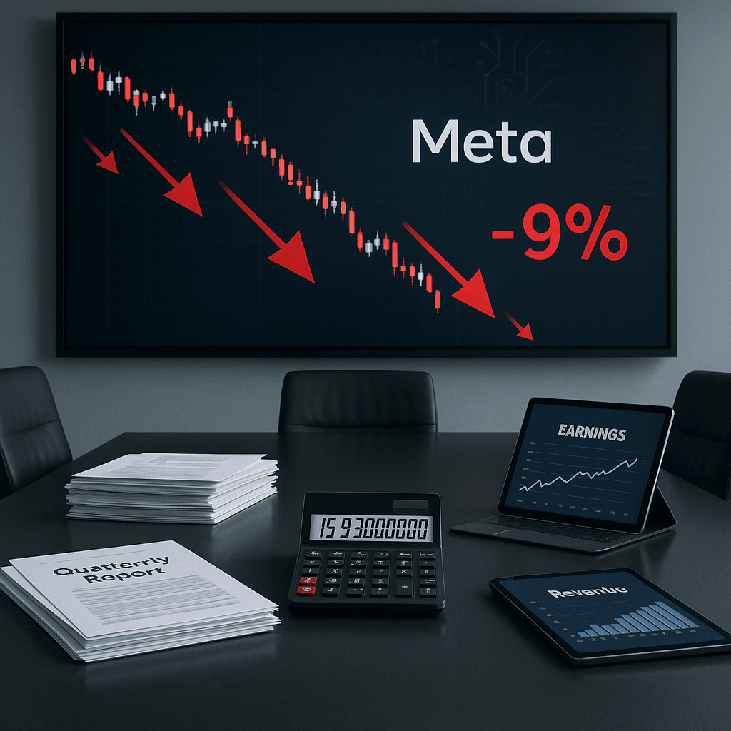 Meta stock drops 9% on $15.93B tax charge despite Q3 beat