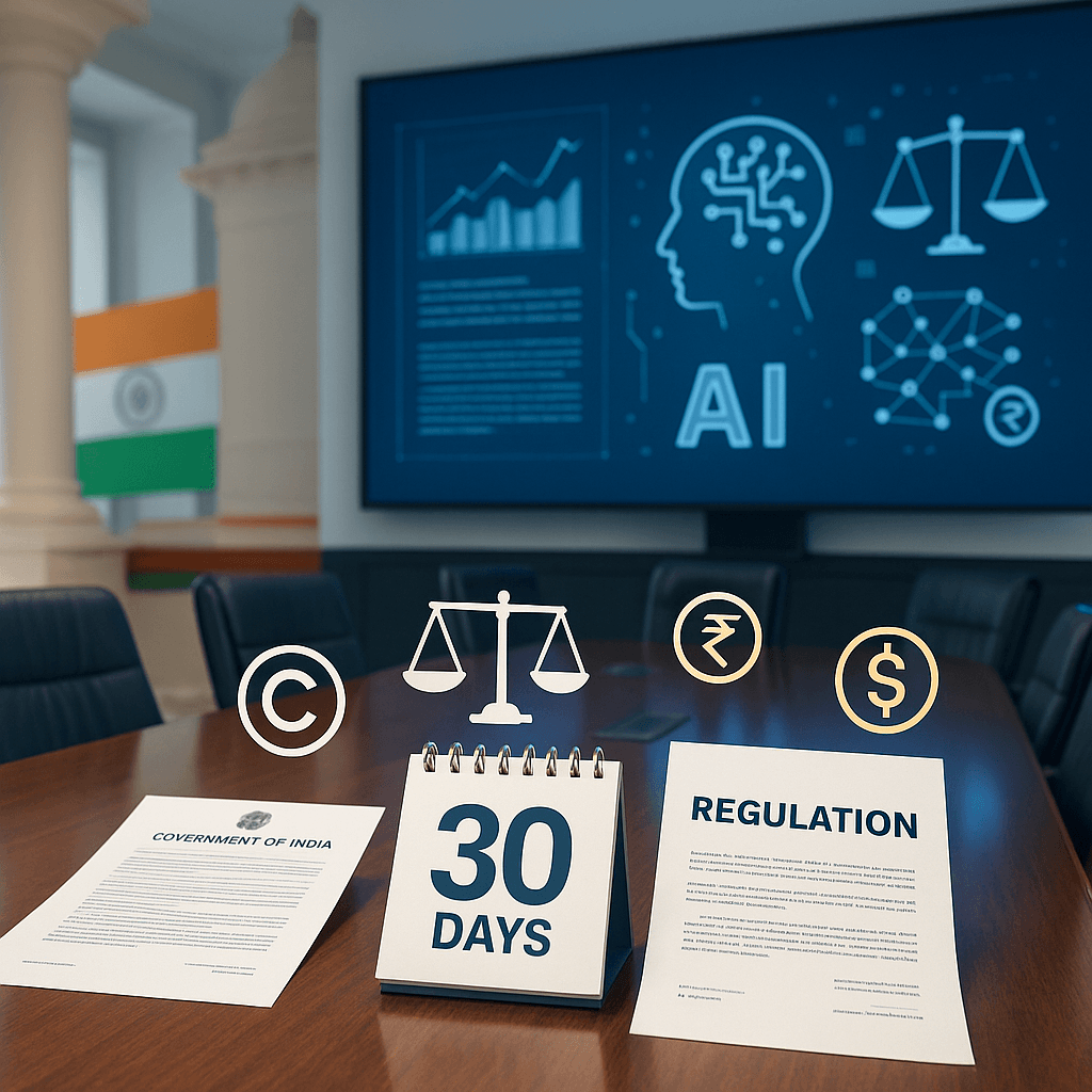 India gives OpenAI, Google 30 days to respond to copyright royalty plan