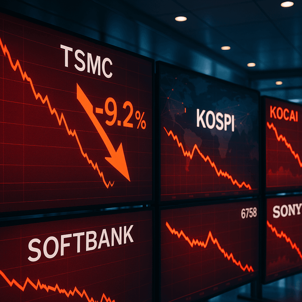 SoftBank Plunges 9% as Asian Tech Selloff Spreads