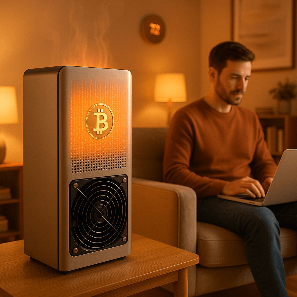Bitcoin Mining Rigs Double as Home Heaters This Winter