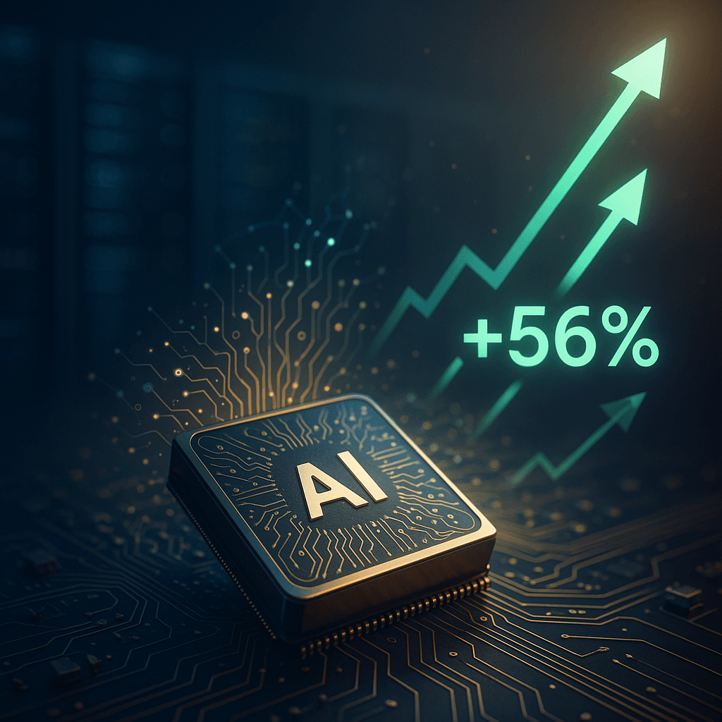 NVIDIA Revenue Surges 56% as AI Chip Demand Stays Red-Hot