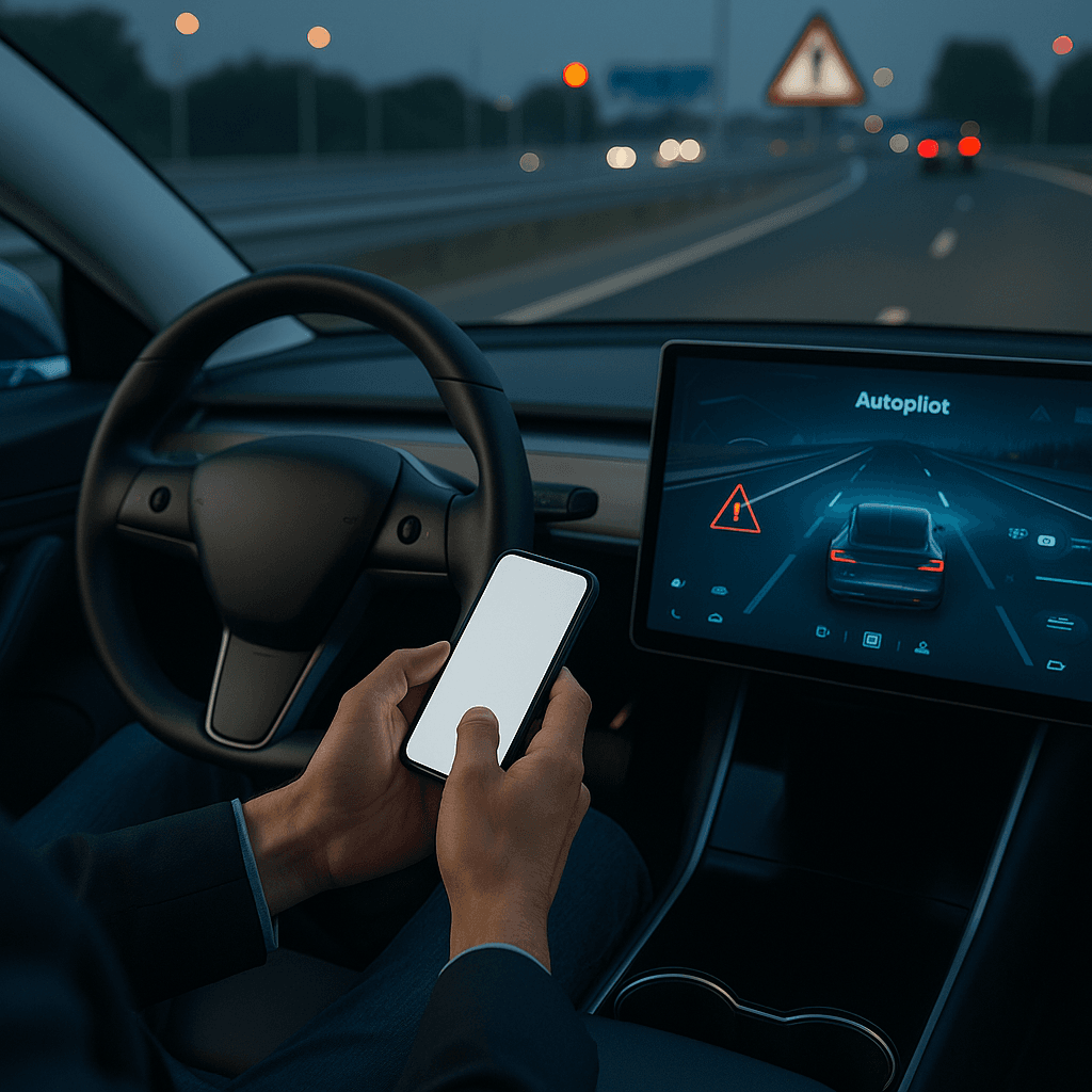 Tesla FSD Now Allows Texting While Driving Despite State Bans