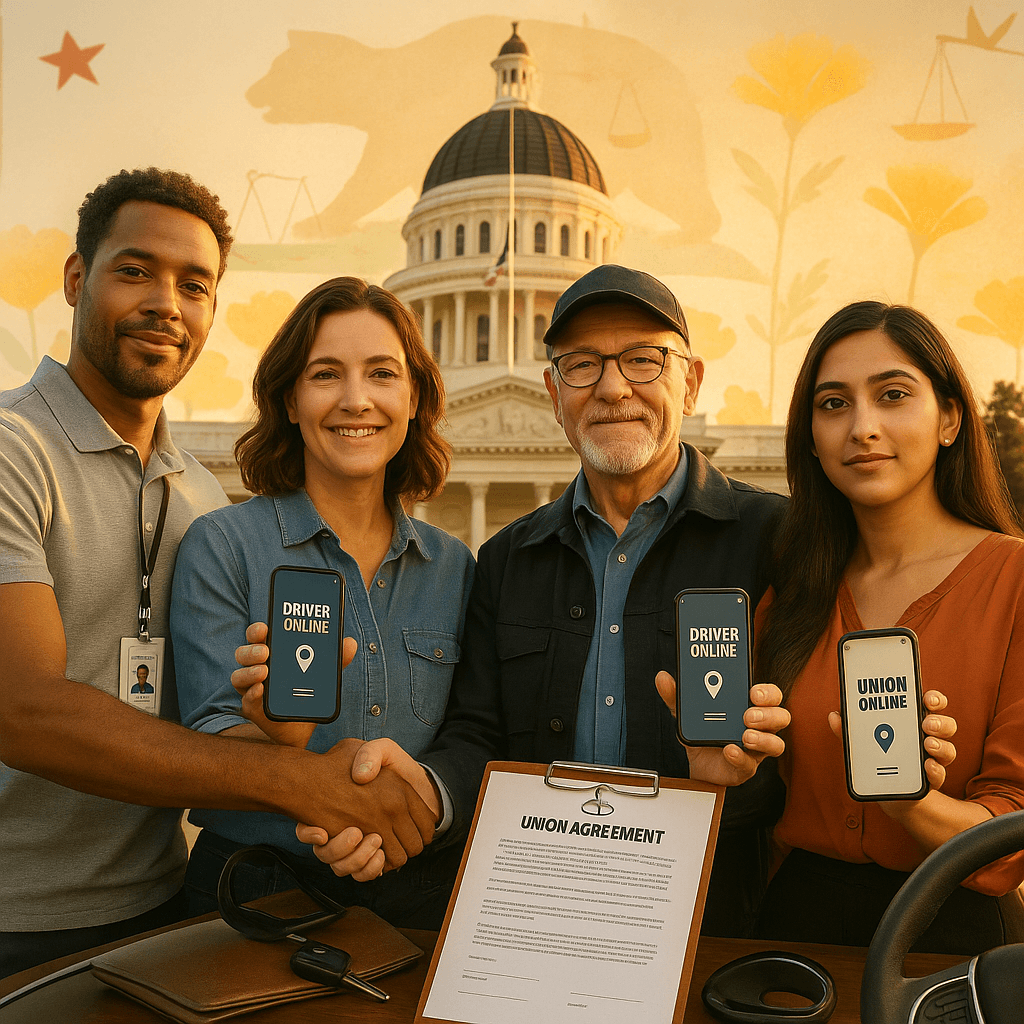 California Uber and Lyft Drivers Win Historic Union Rights