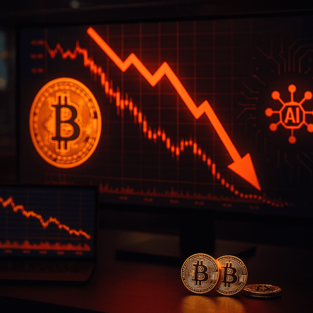 Bitcoin Tumbles 6% as AI Stock Concerns Trigger Crypto Selloff