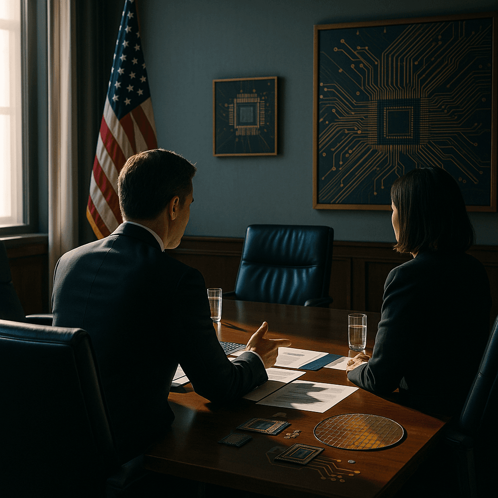 Huang meets Trump on chip controls, slams state AI rules