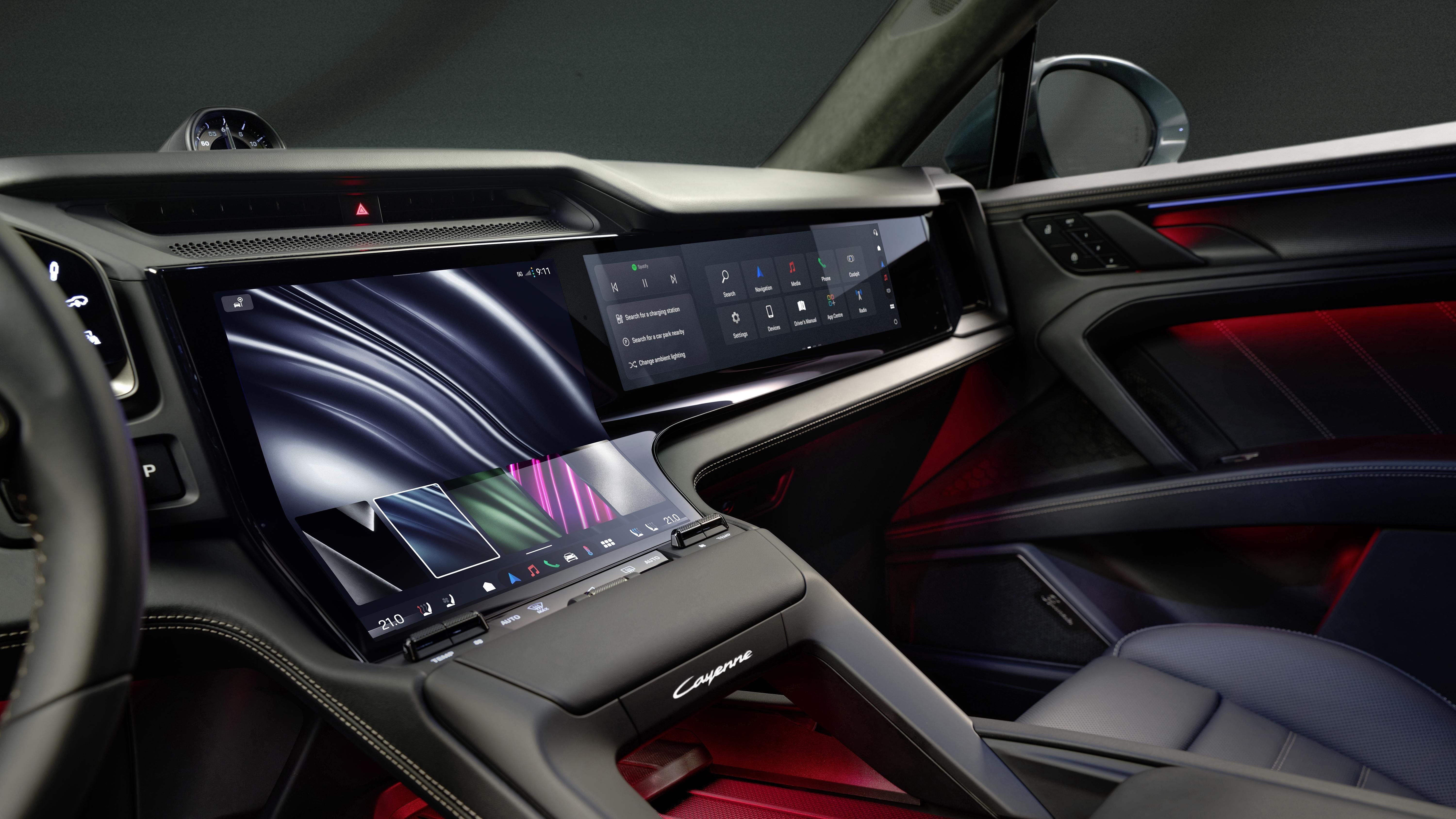 Porsche's Cayenne Electric Features Groundbreaking Curved Display