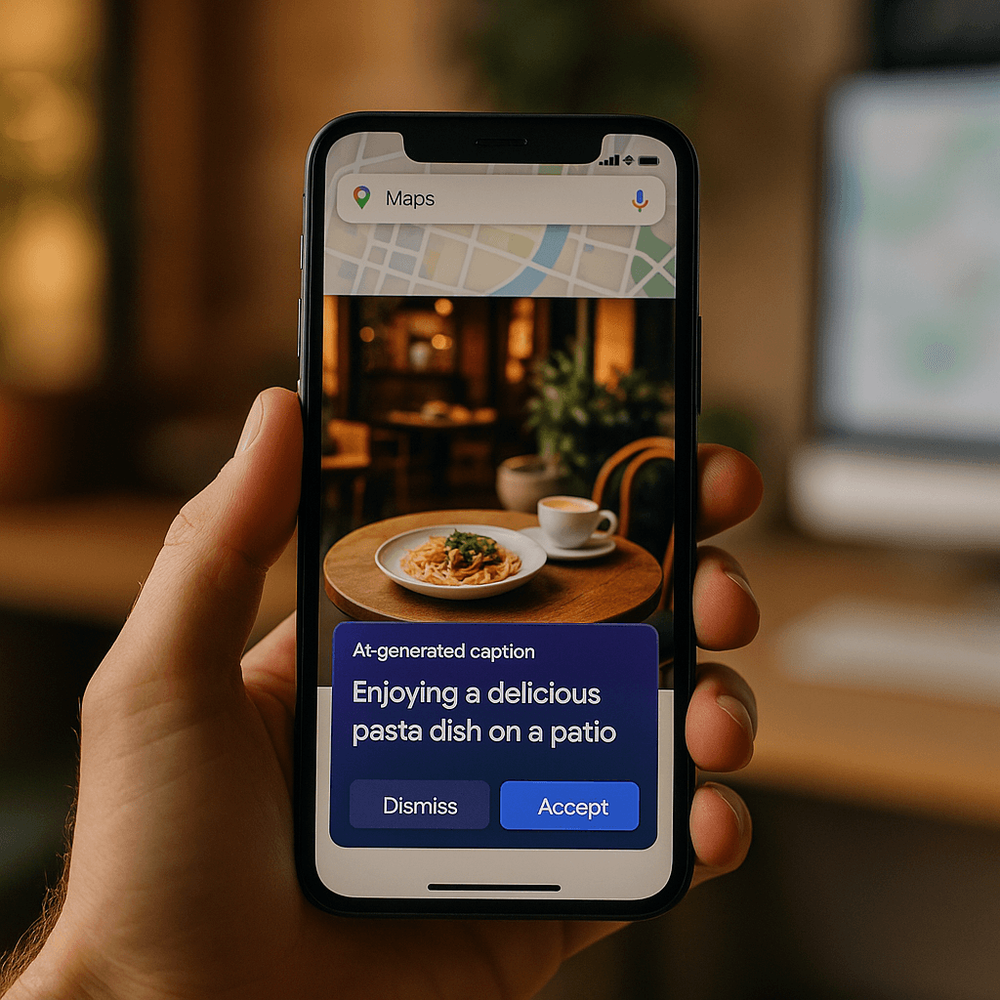 Google Maps AI Photo Captions: What Matters Now