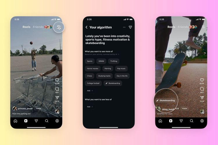 Instagram Gives Users Direct Control Over Reels Algorithm with New AI Customization Tool