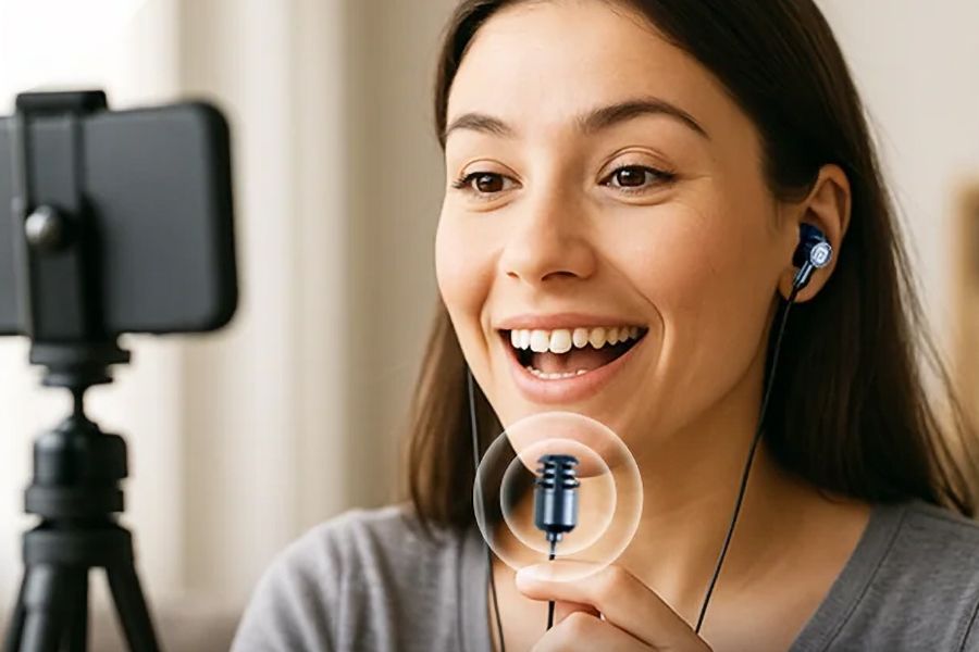 Portronics Conch One Earbuds Feature Handheld Wired Mic
